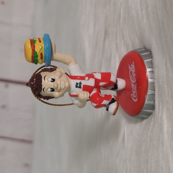 Coca Cola Other - Vintage 90s Coca-Cola x Big Boy Burgers Mascot Christmas Holiday Ornament